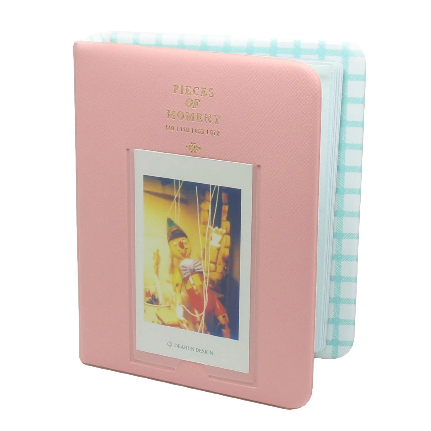 Pieces Of Moment Mini Book Album Instax Mini 7s 8 25 50s 90 / Instax SP-1/ Polaroid (64 Photos, Pink)
