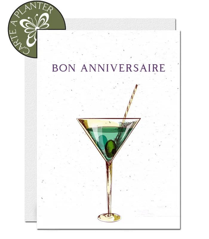 Plantable Birthday Card - Cocktail