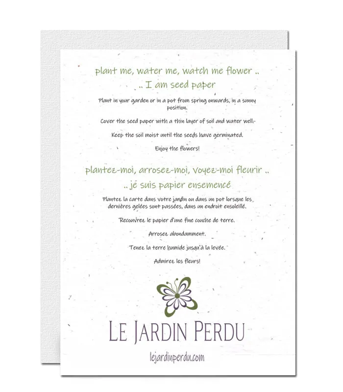 Plantable Birthday Card - Girl with her Dog