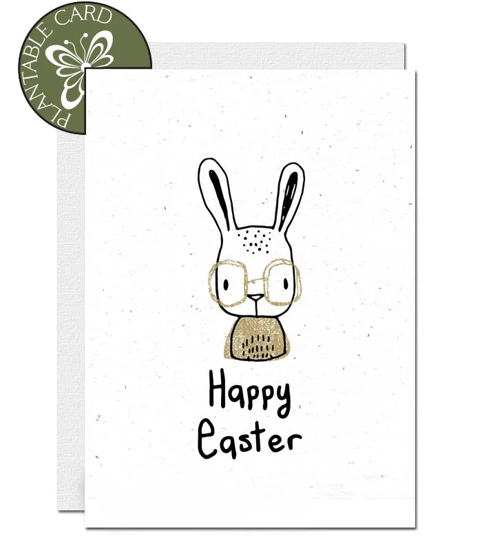 Plantable Easter Card - Golden Rabbit