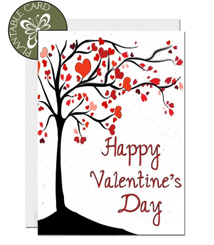 Plantable Valentines Day Card - Tree