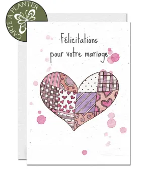 Plantable Wedding Card - Love Heart