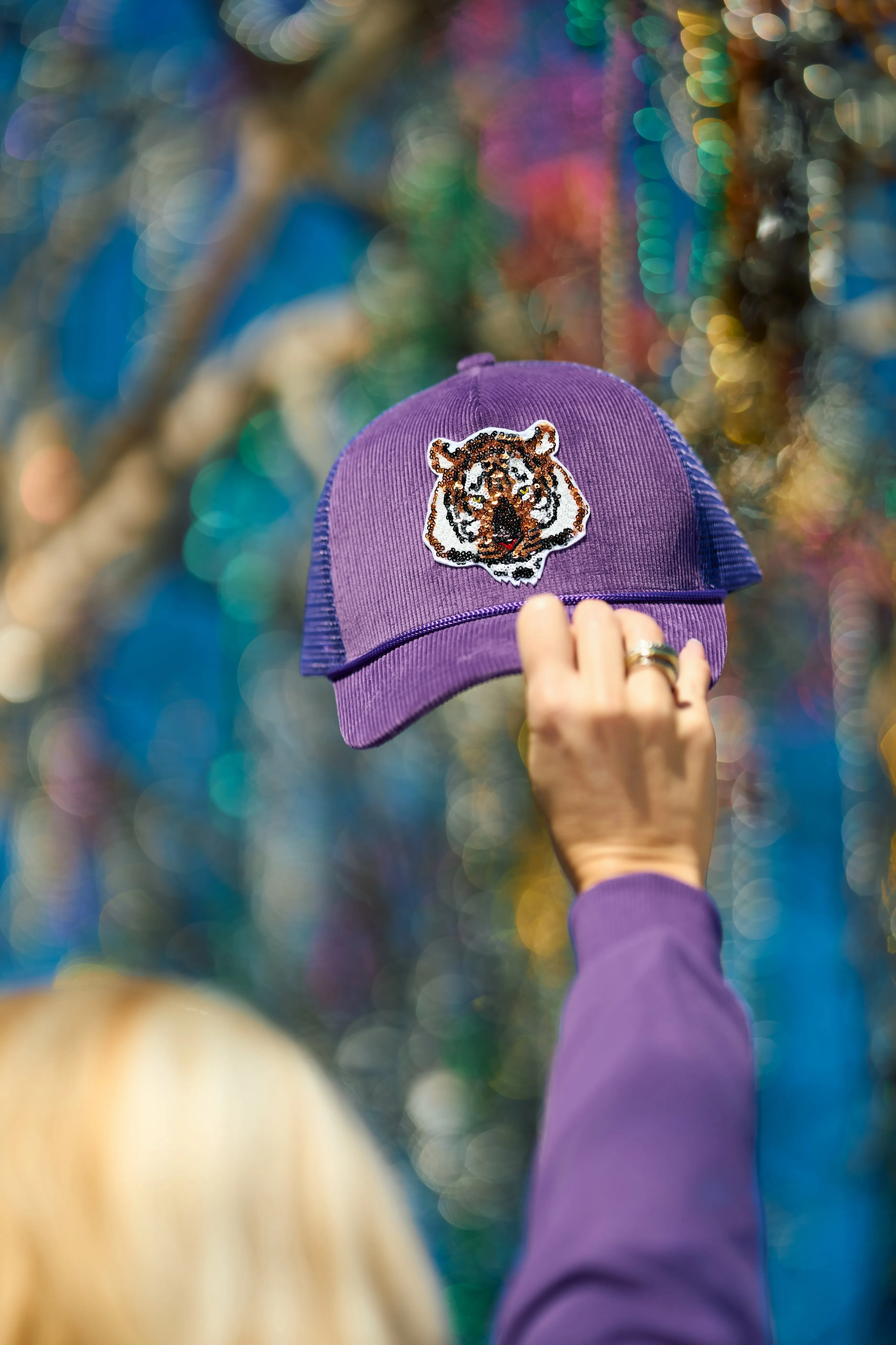 Purple Tiger Hat