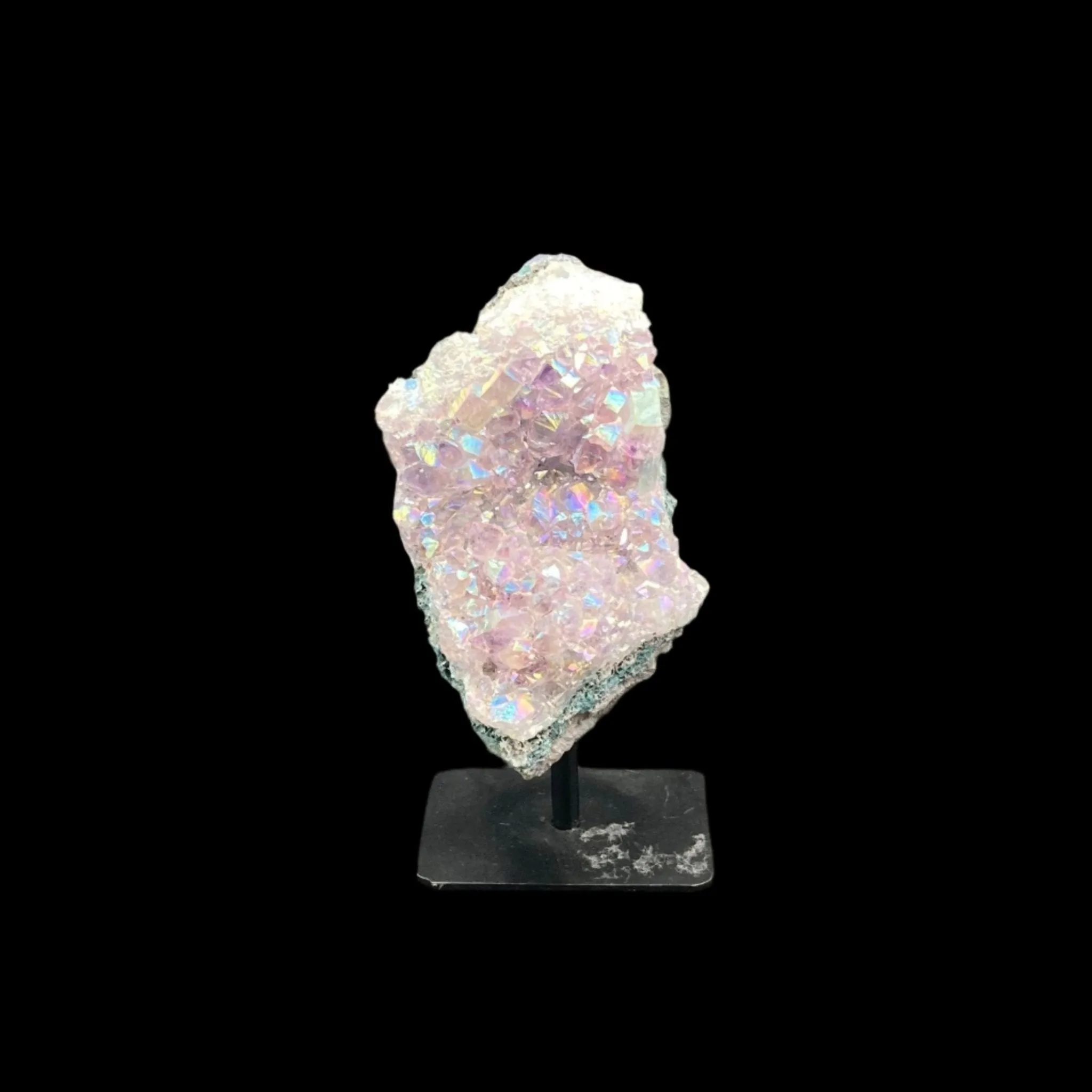 Purple Titanium Coated Amethyst With Stand
