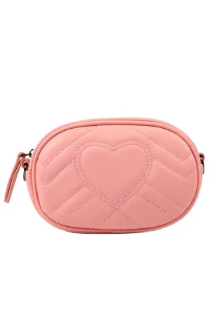 Quilted Heart Belt Bag