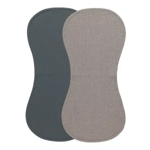 Quincy Mae - Organic Burp Cloth (2-pack) - Indigo Gingham