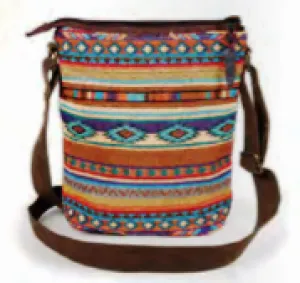 "Native Blanket" Woven Crossbody Bag