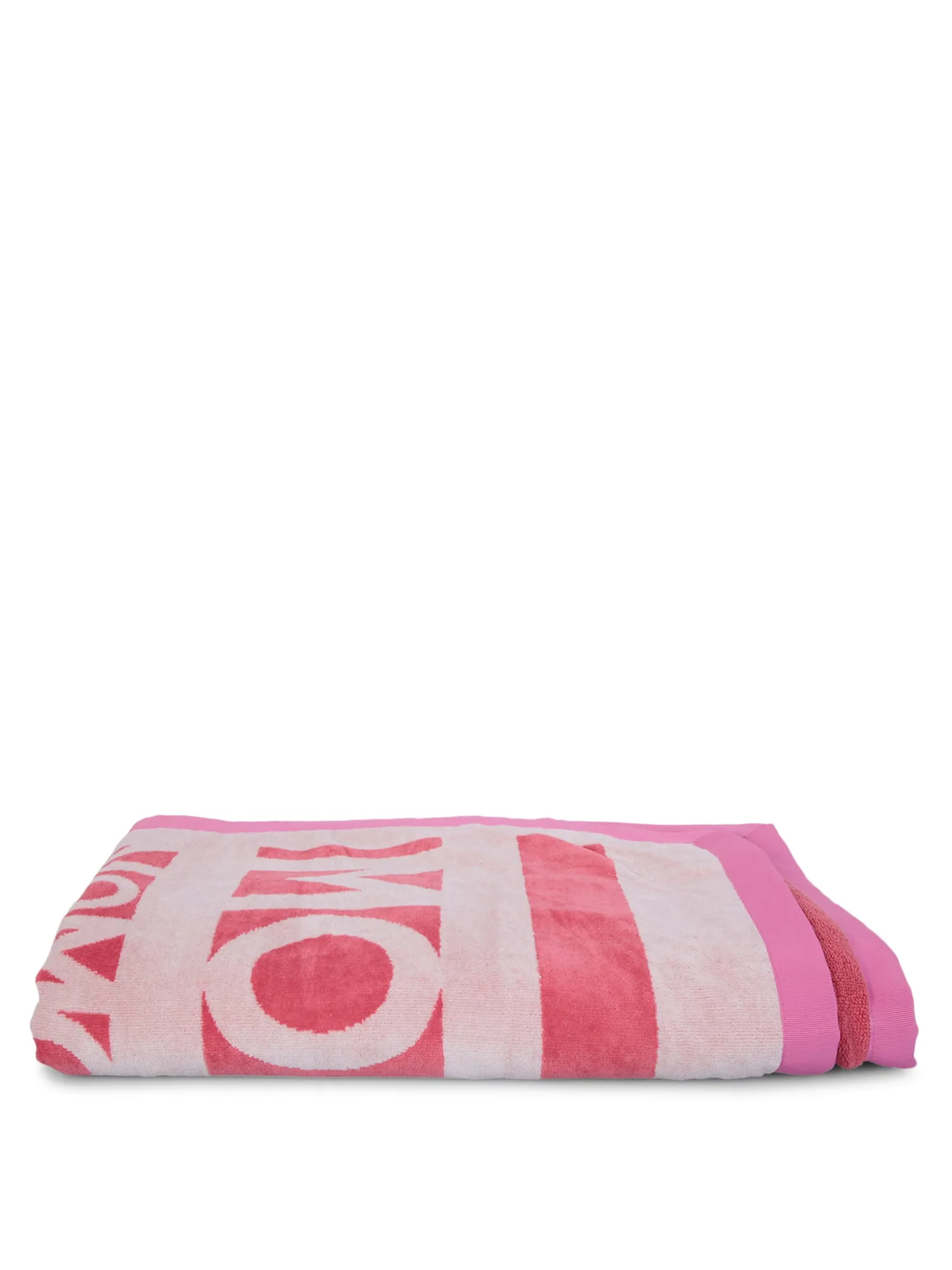 Red/white logoed beach towel