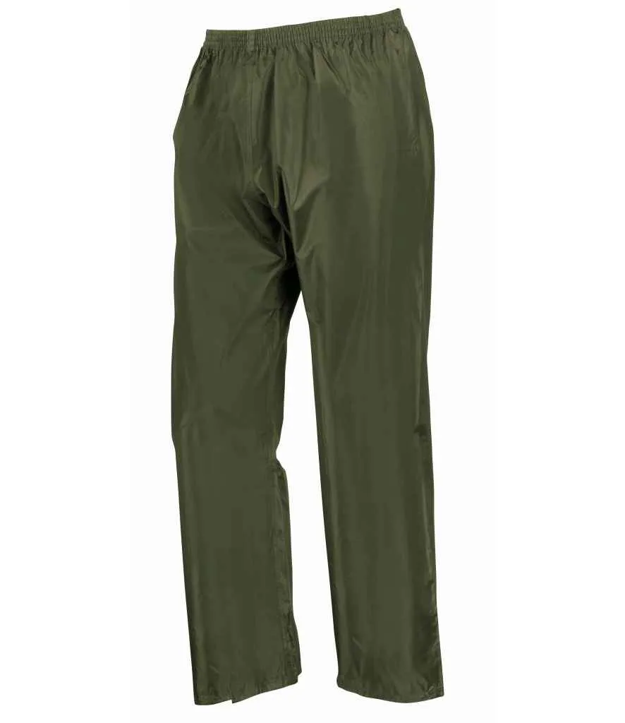 Result Waterproof Jacket/Trouser Suit in Carry Bag | Olive Green