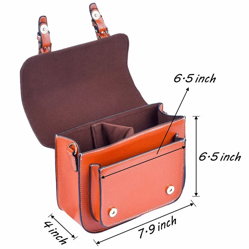 Retro Vintage PU Leather Case Bag with Strap for Instax Mini 9/ 8/ 8  Camera, Polaroid ZIP/ Z2300