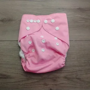 Reusable Cloth Pocket Nappy - Pink