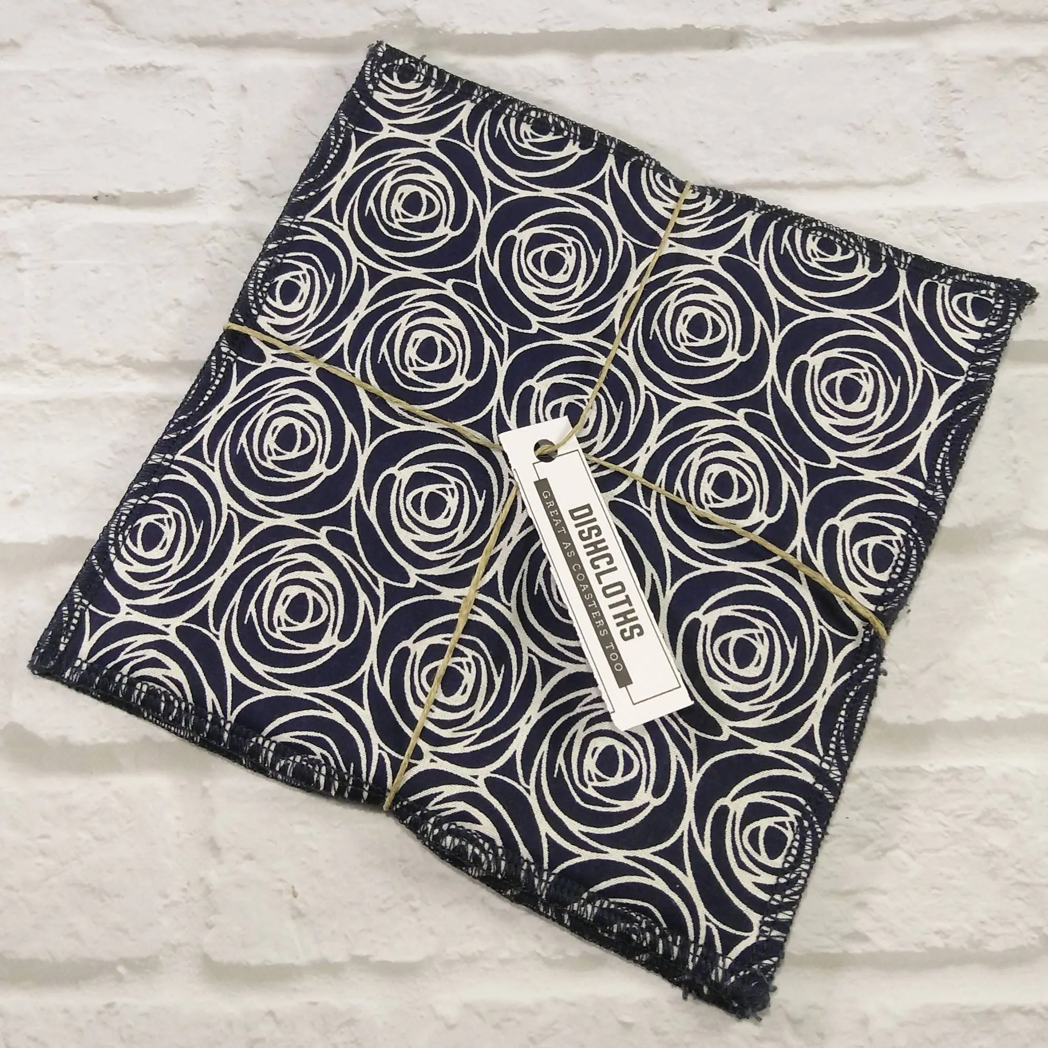 Reusable dishcloth navy blue