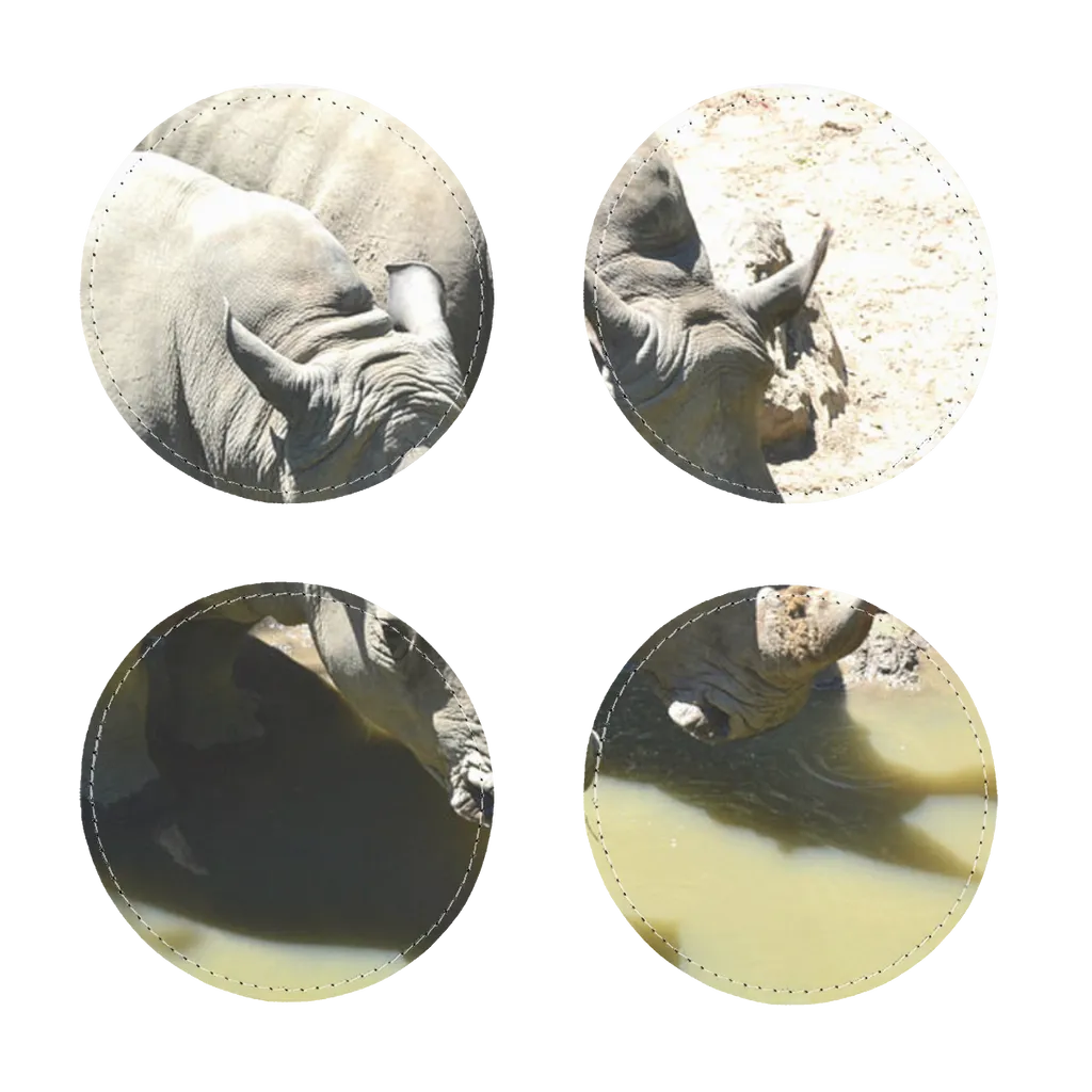 Rhinos Sublimation Coasters Pack of Four