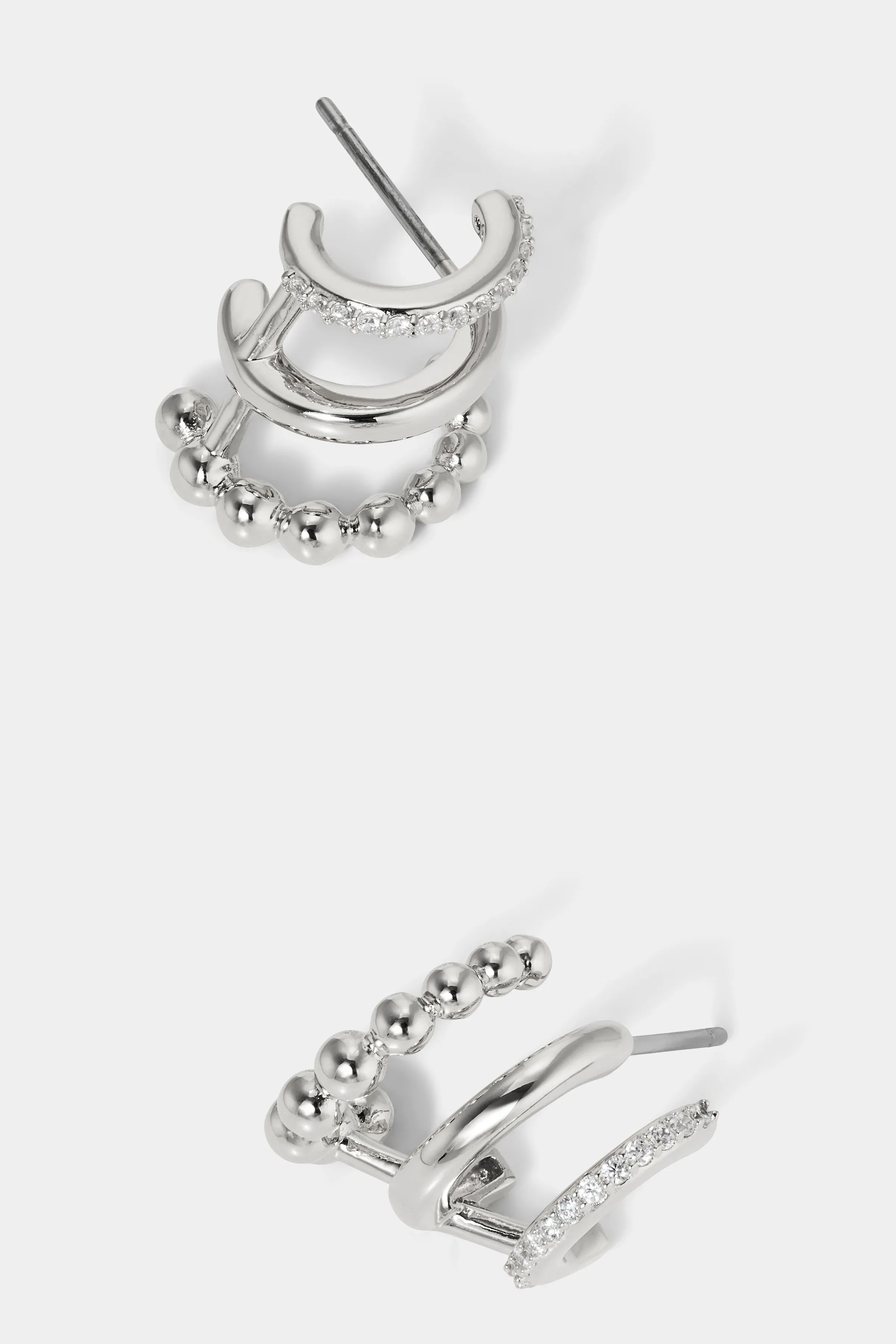 ROSALIA ILLUSION C HOOP EARRINGS