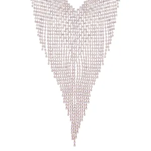 Rose Gold Cup Chain Cascade Necklace