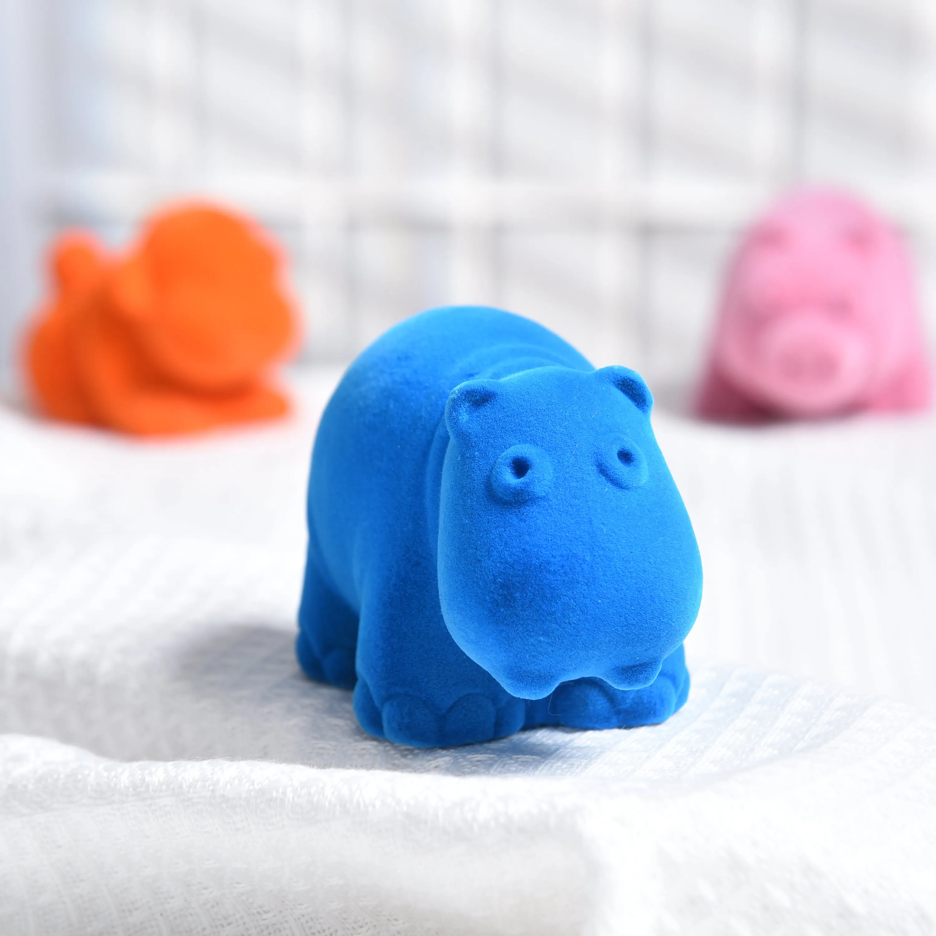 Rubbabu&reg; Animal Buddy Hippo, Blue
