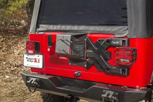 RUGGED RIDGE Spartacus HD Tire Carrier, Hinge Casting for 97-06 Jeep Wrangler TJ