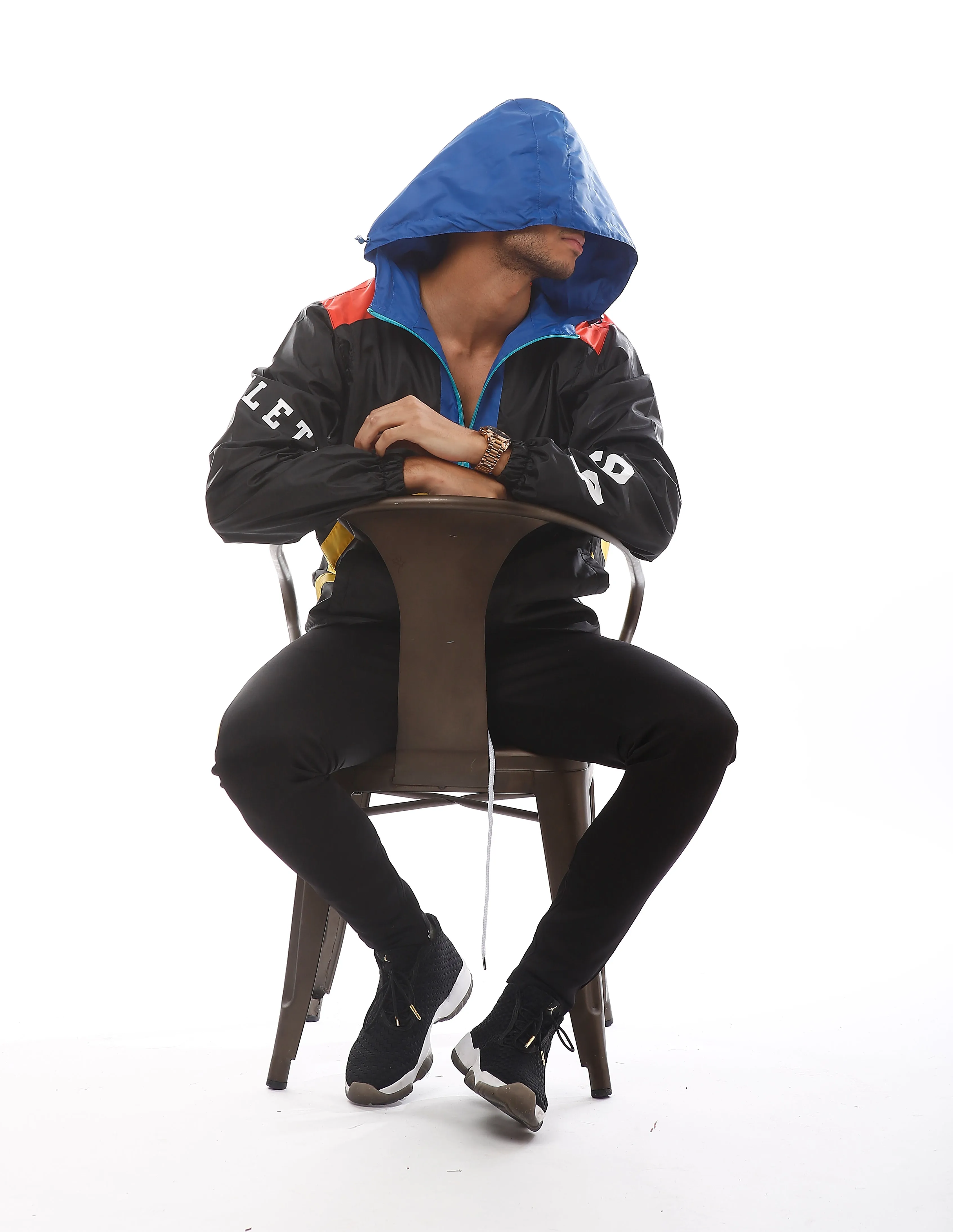 S51910-Color Block Windbreaker JACKET