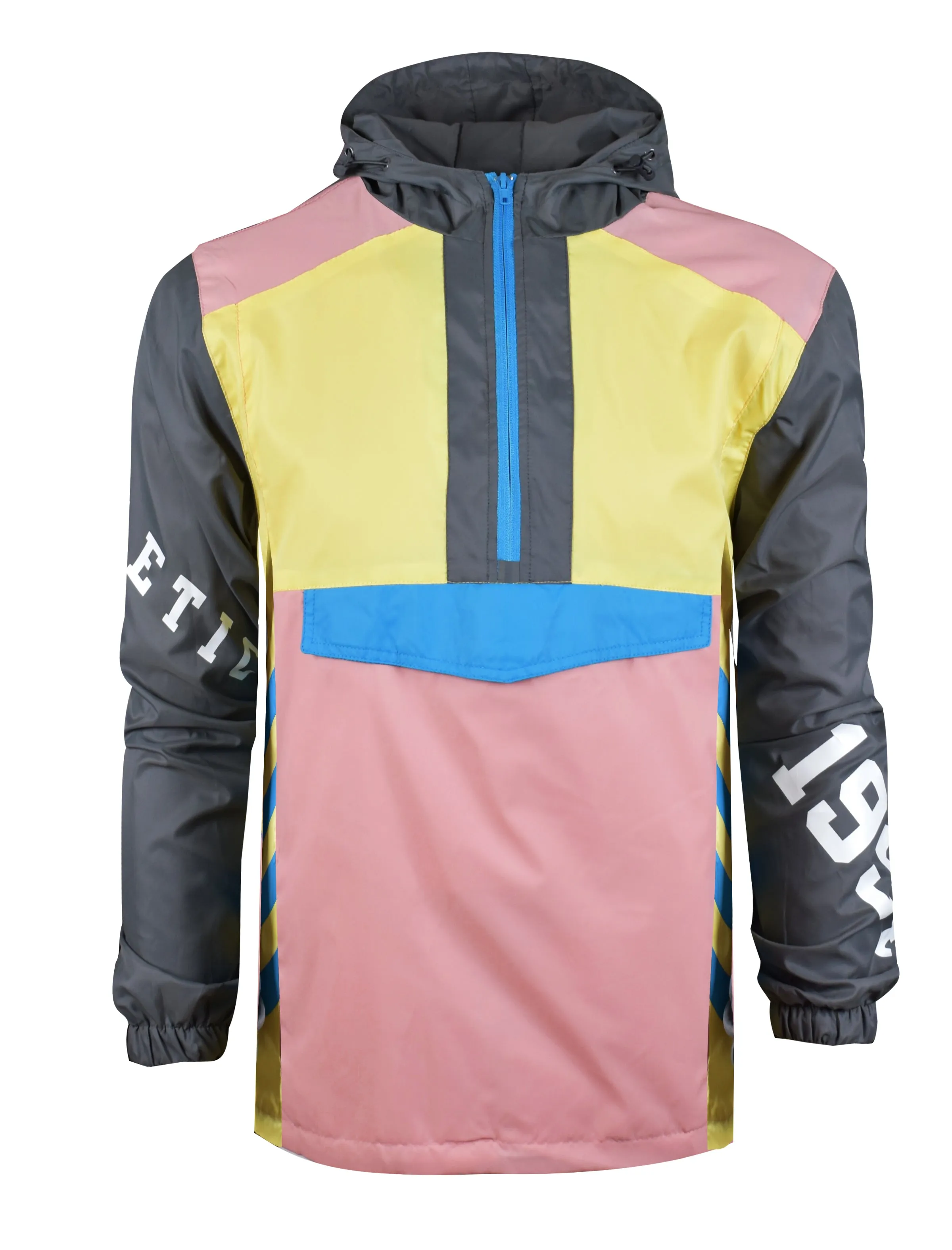 S51910-Color Block Windbreaker JACKET