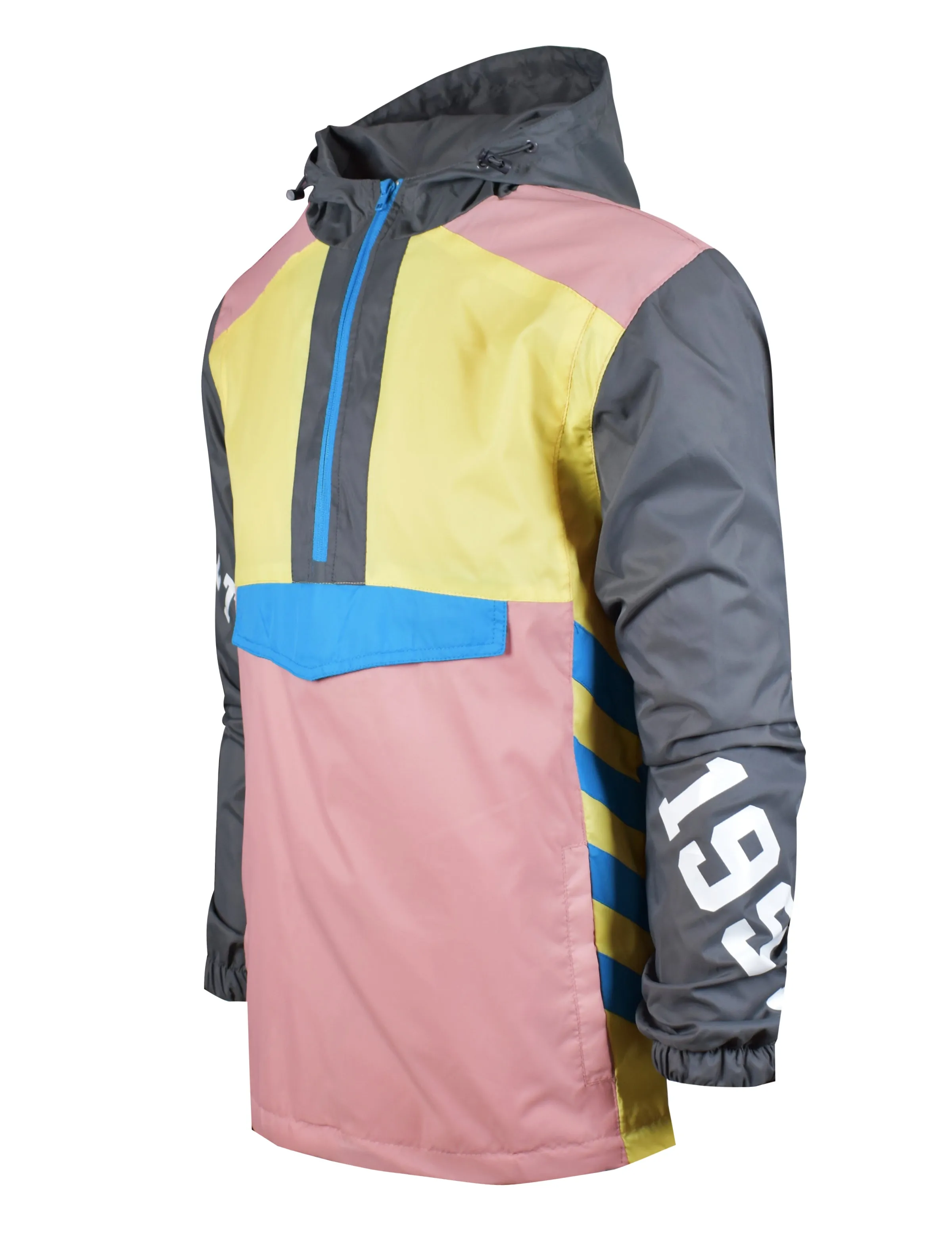 S51910-Color Block Windbreaker JACKET