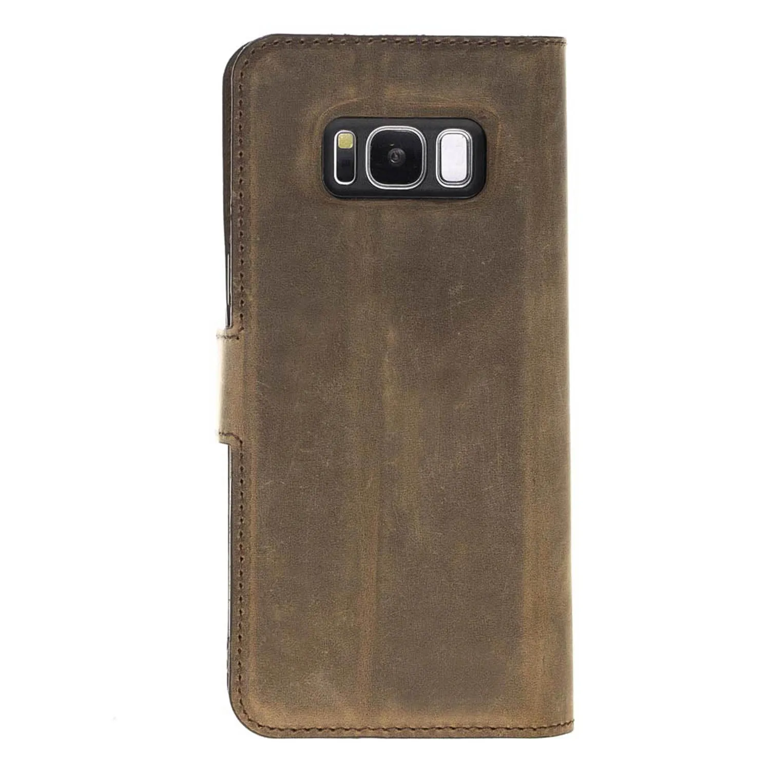 Samsung Galaxy S8 Dual Fold Magnetic Detachable Leather Wallet Case