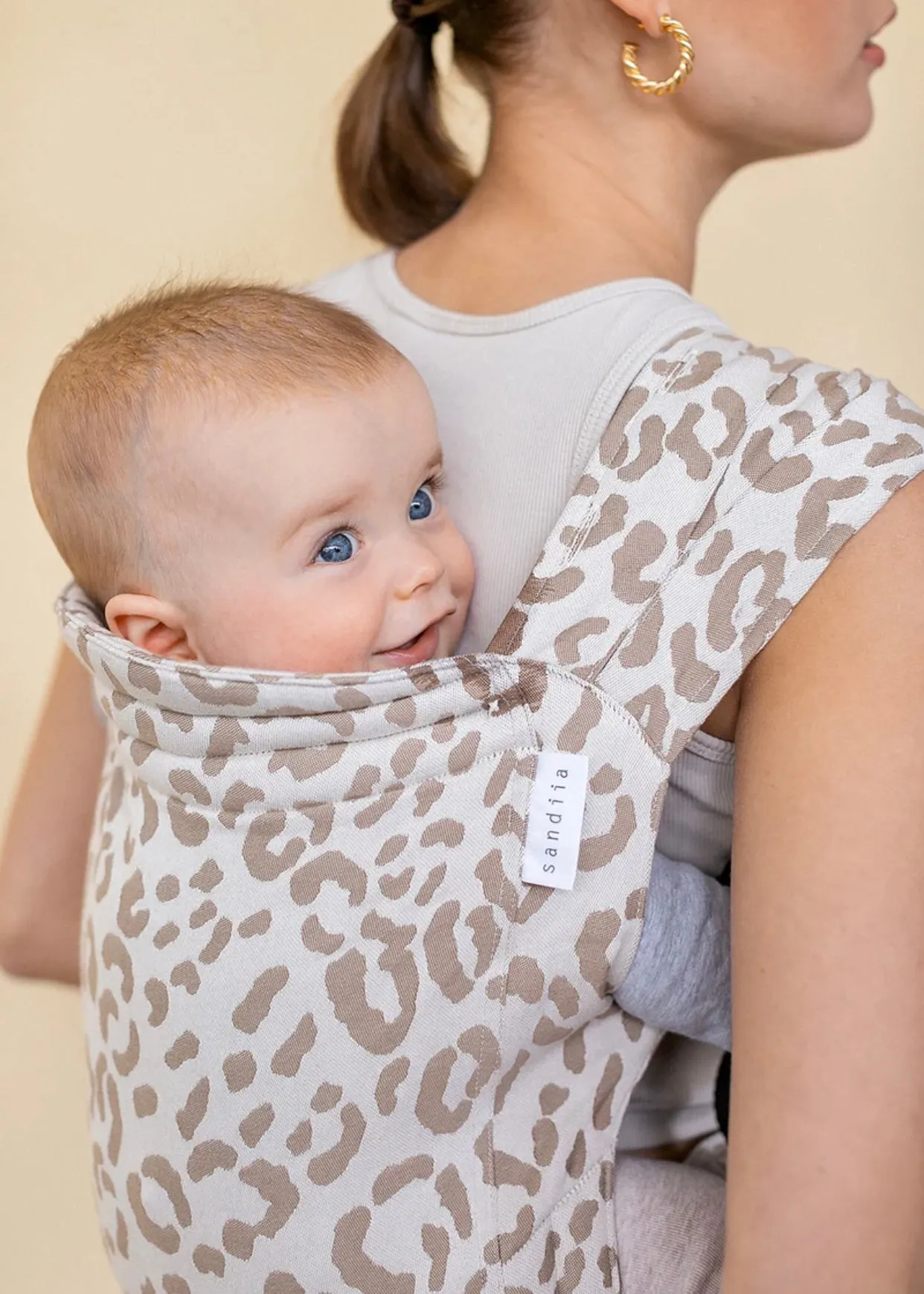 Sand Leopard Organic Cotton Baby Carrier