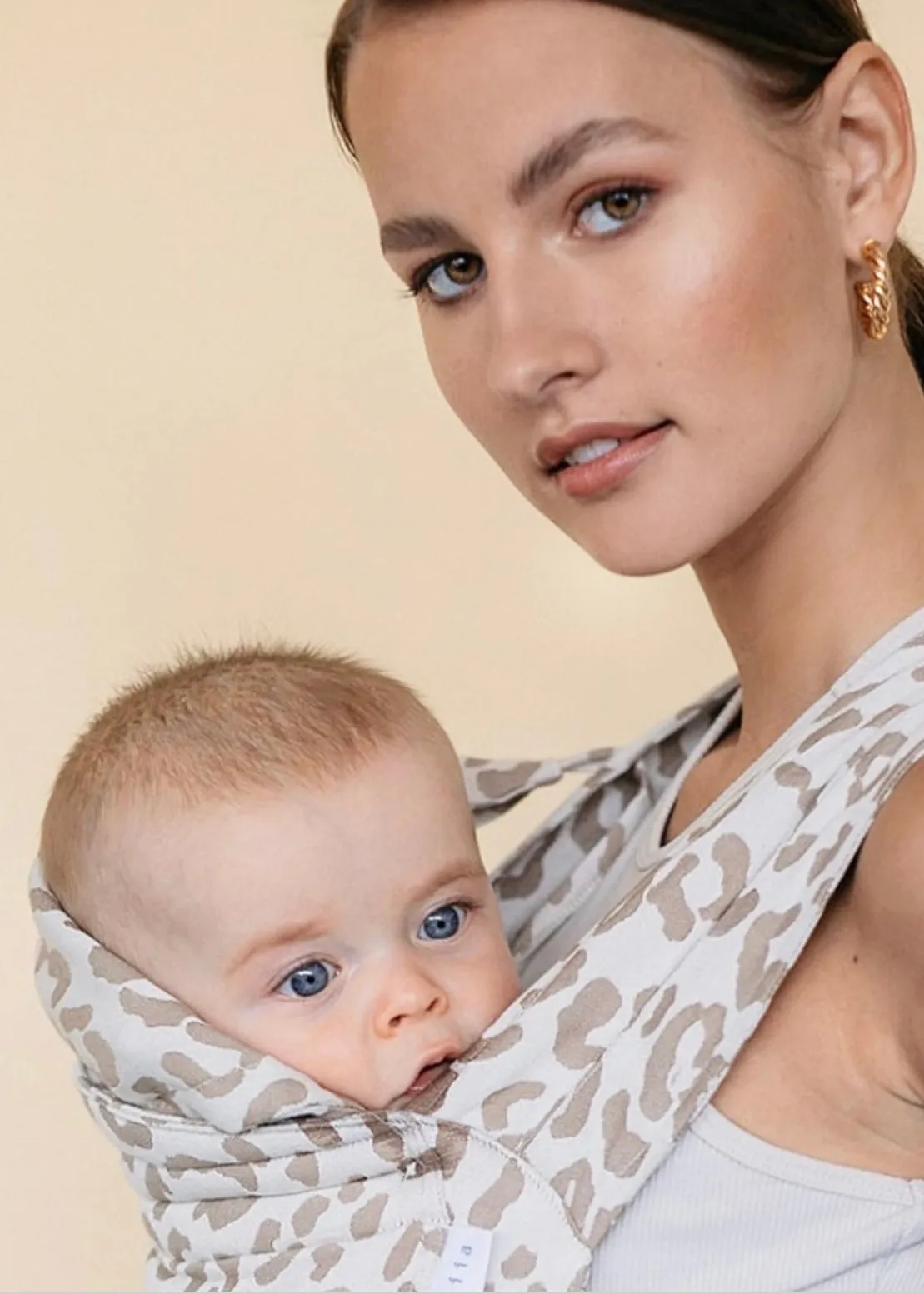 Sand Leopard Organic Cotton Baby Carrier