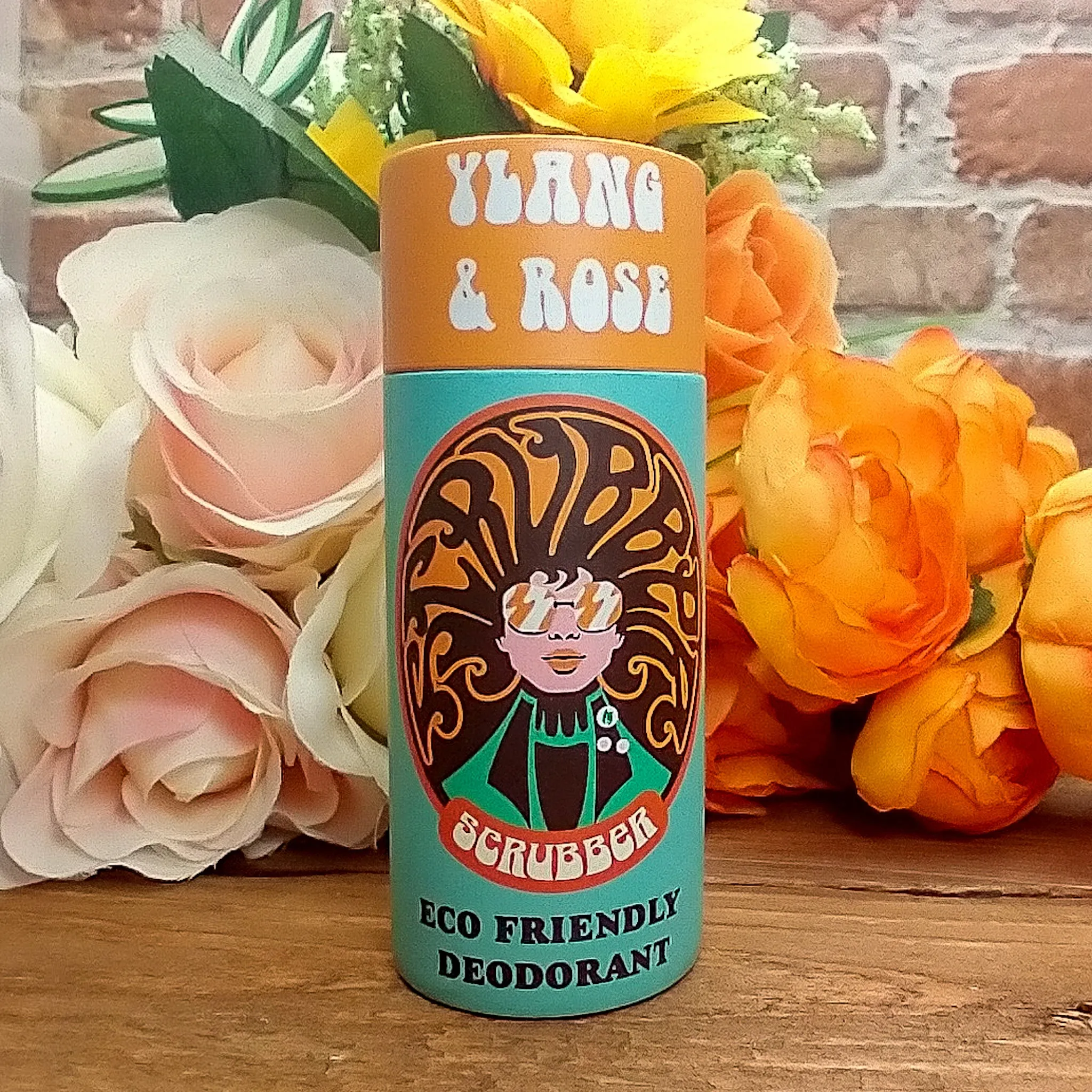 Scrubber Natural Deodorant Stick - Ylang & Rose