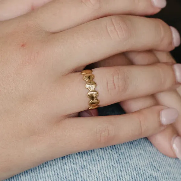 Seashell Gold Ring