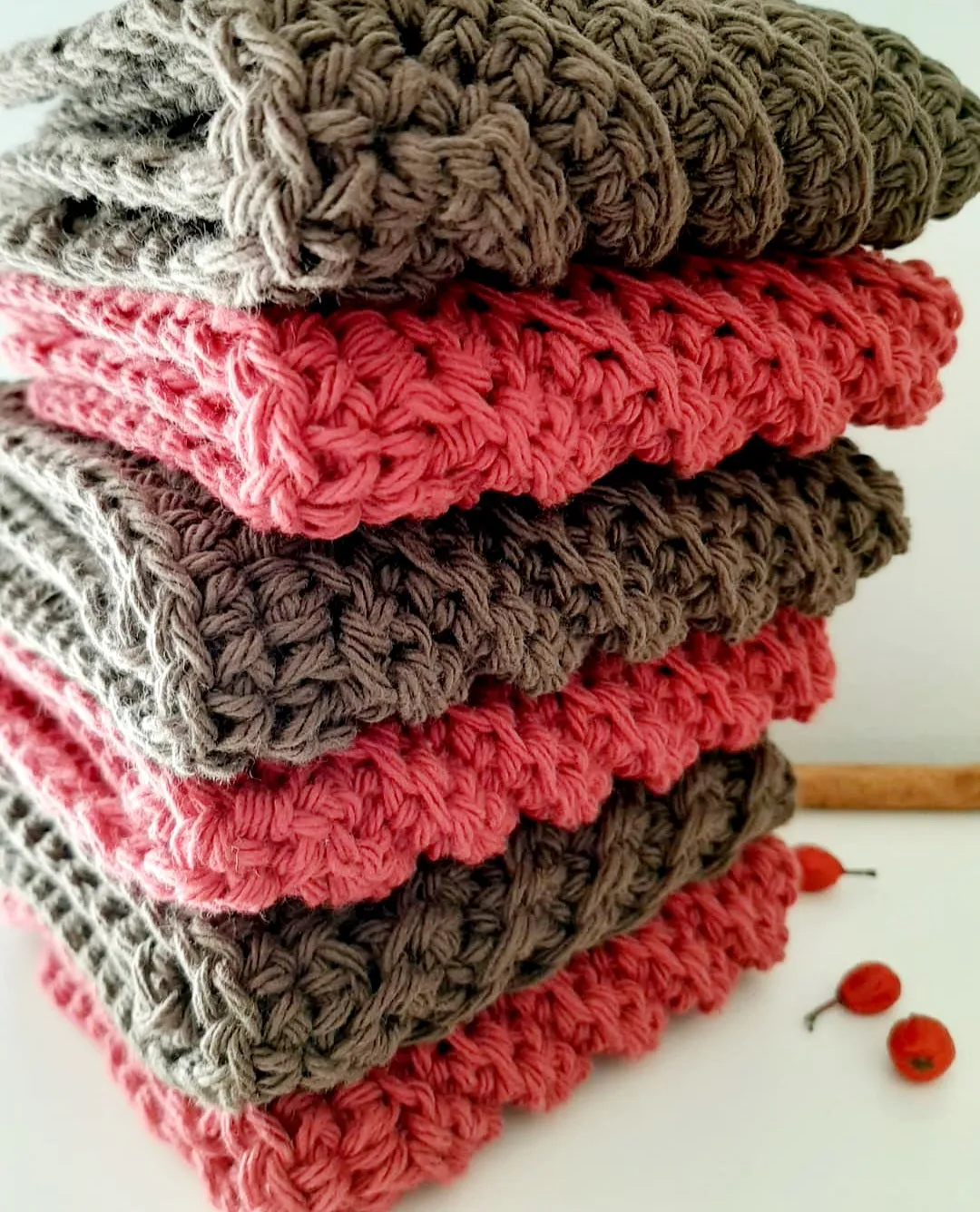 Set of 2 Cotton Dishcloths - Cotton Dishcloths
