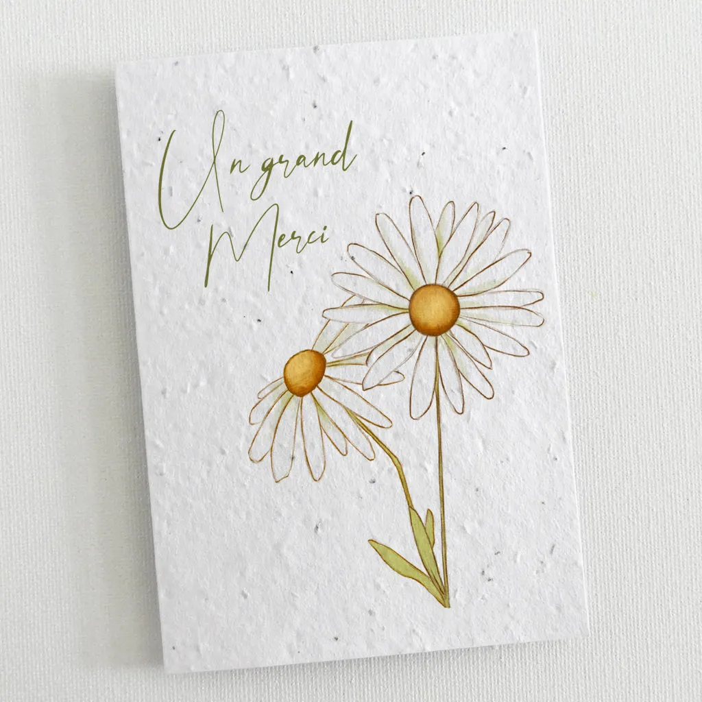 Set of 6 Plantable Thank You Cards - Botanical