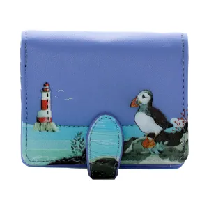 Shagwear Puffin Small Blue Zipper Wallet