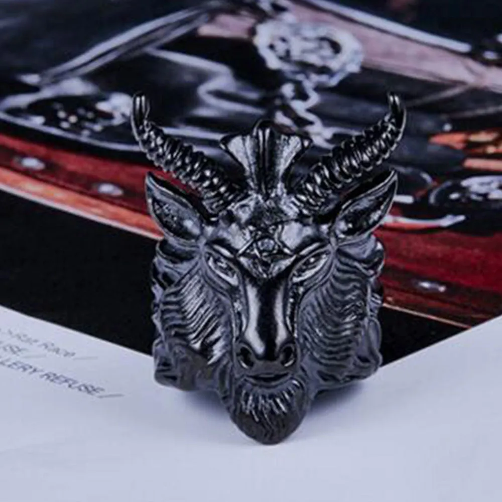 SHEEP GOAT HEAD RING