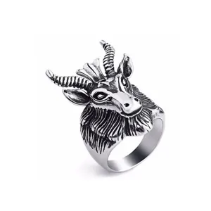 SHEEP GOAT HEAD RING