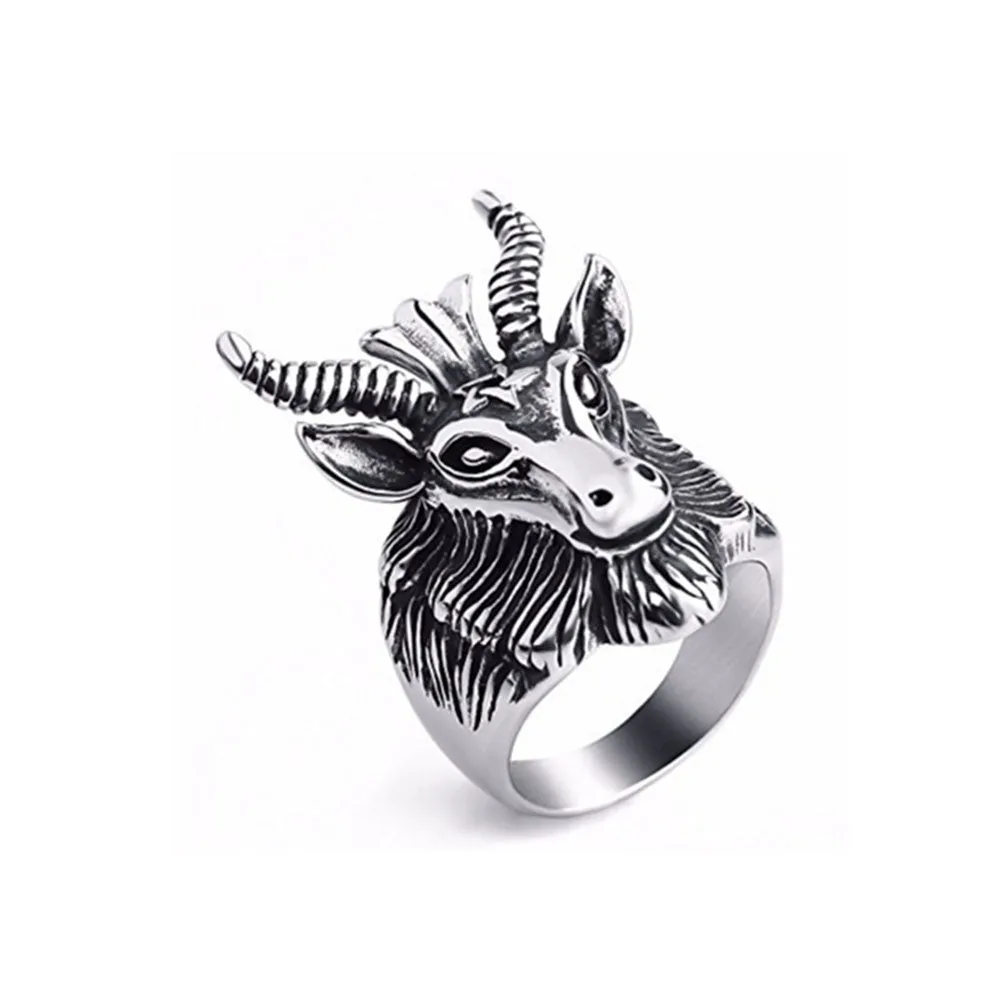 SHEEP GOAT HEAD RING