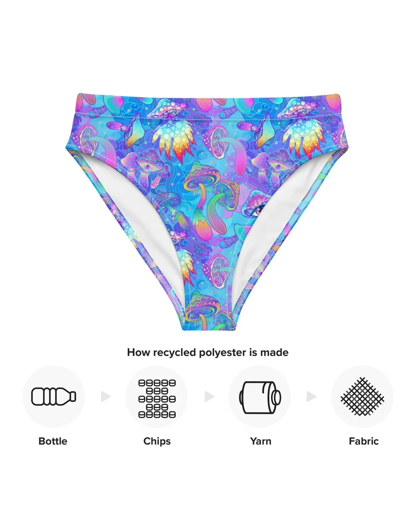 Shroomin Blue High Waisted Bottoms