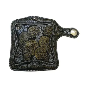 Skeleton Skull Genuine Leather Biker Wallet