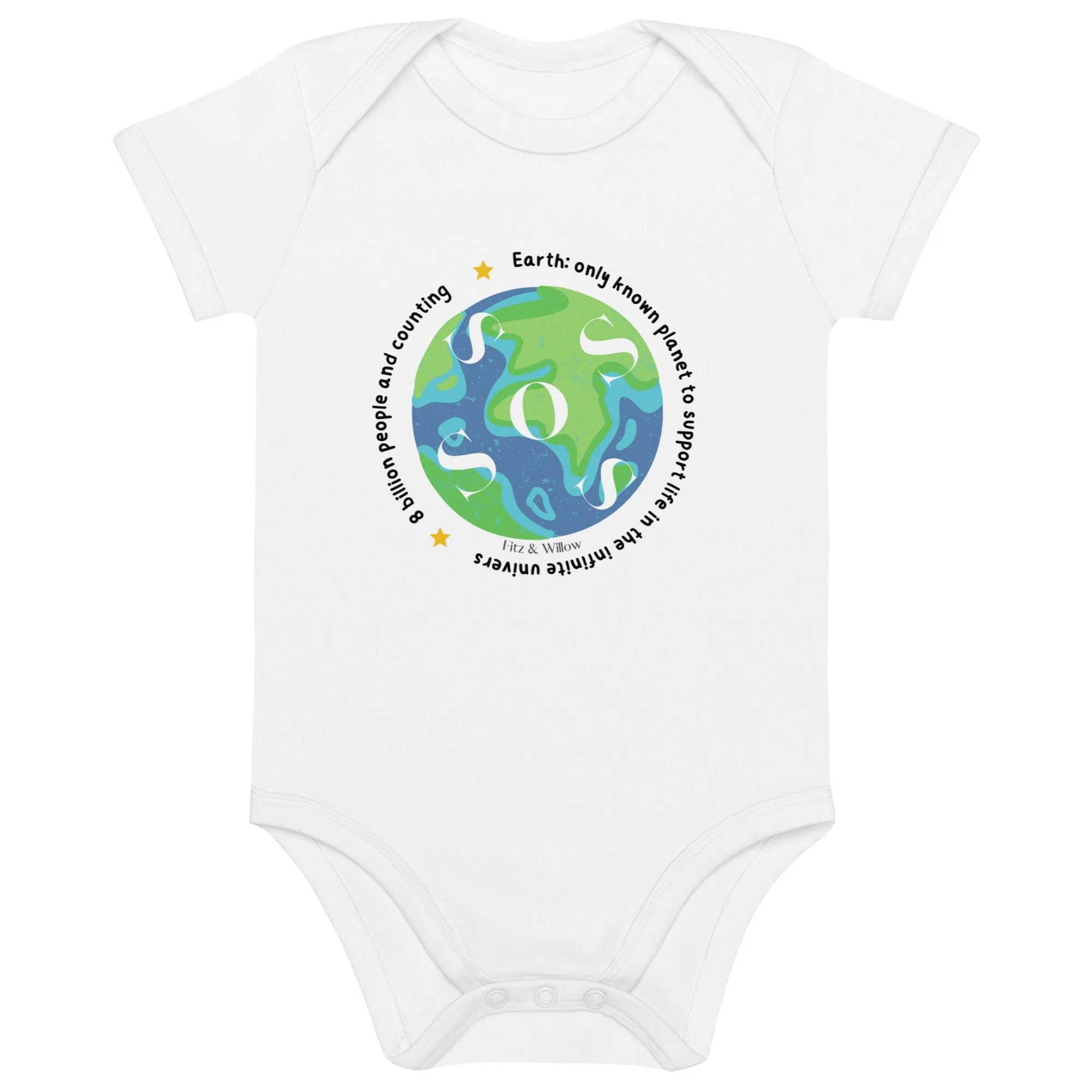 SOS Earth, Organic cotton baby bodysuit