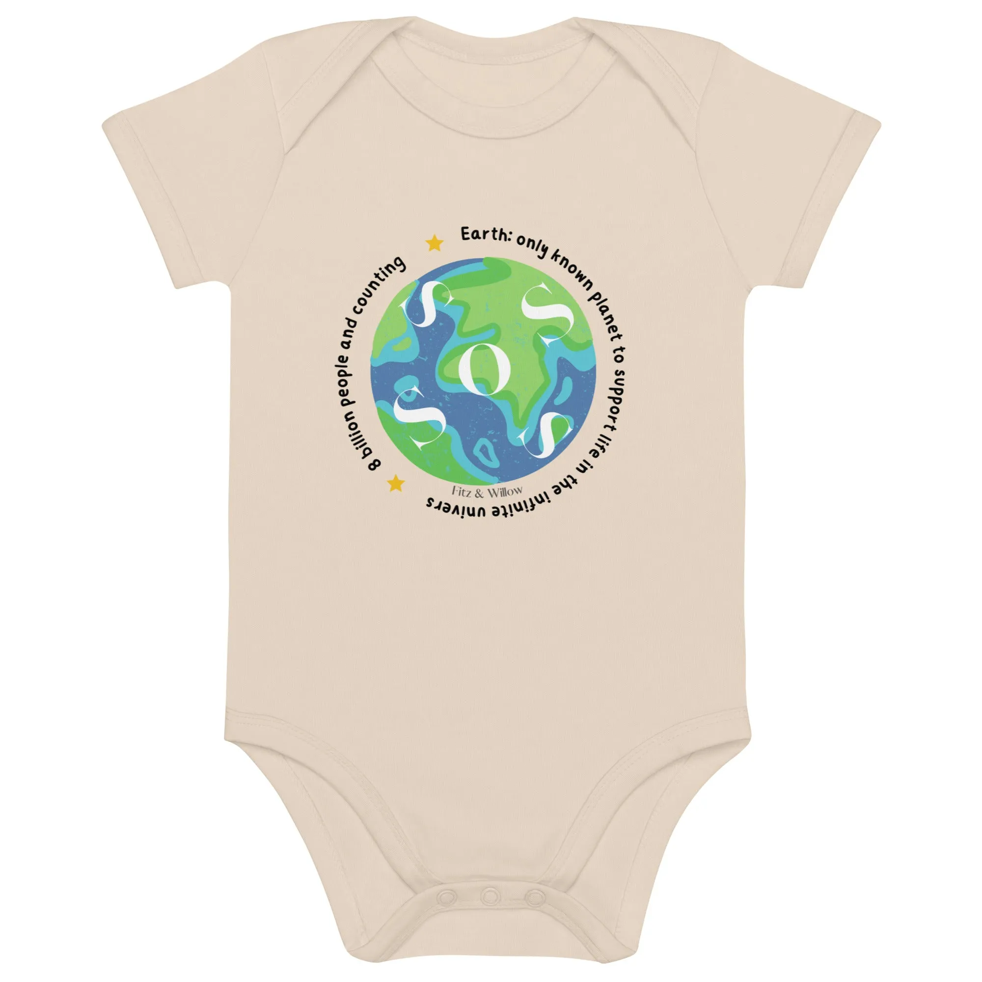 SOS Earth, Organic cotton baby bodysuit