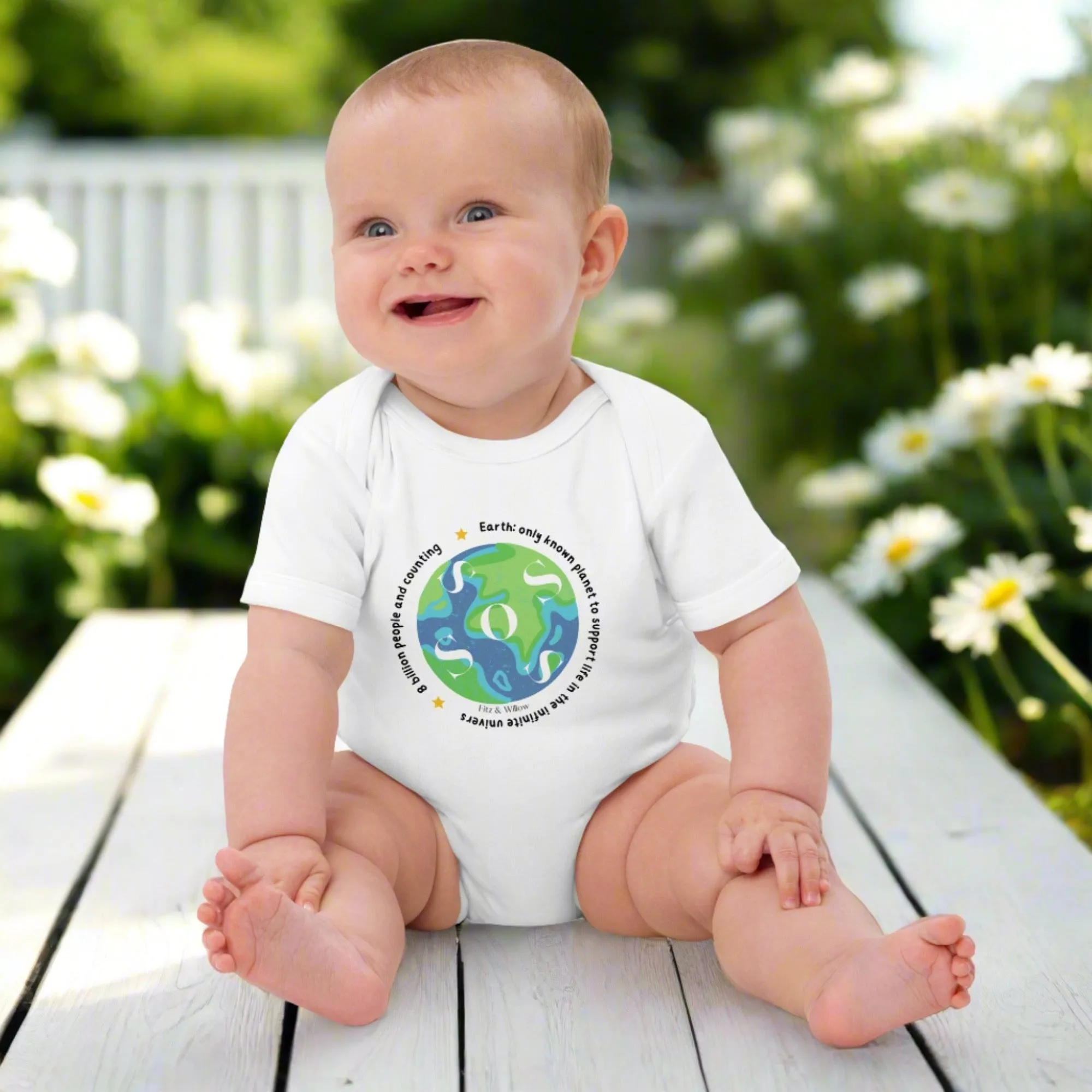 SOS Earth, Organic cotton baby bodysuit