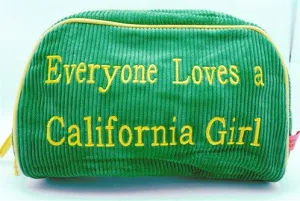 St. Tropez Lrg. Cosmetic Bag "Everyone Loves a California Girl"