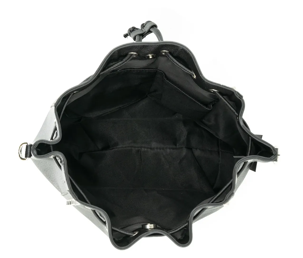 Studded Drawstring Handbag