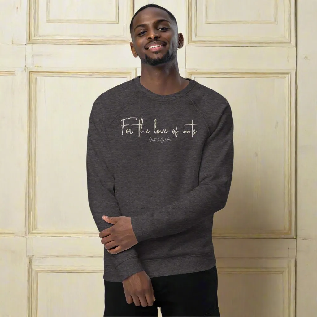 Sustainable Cat Lover’s Sweatshirt - “For the Love of Cats”