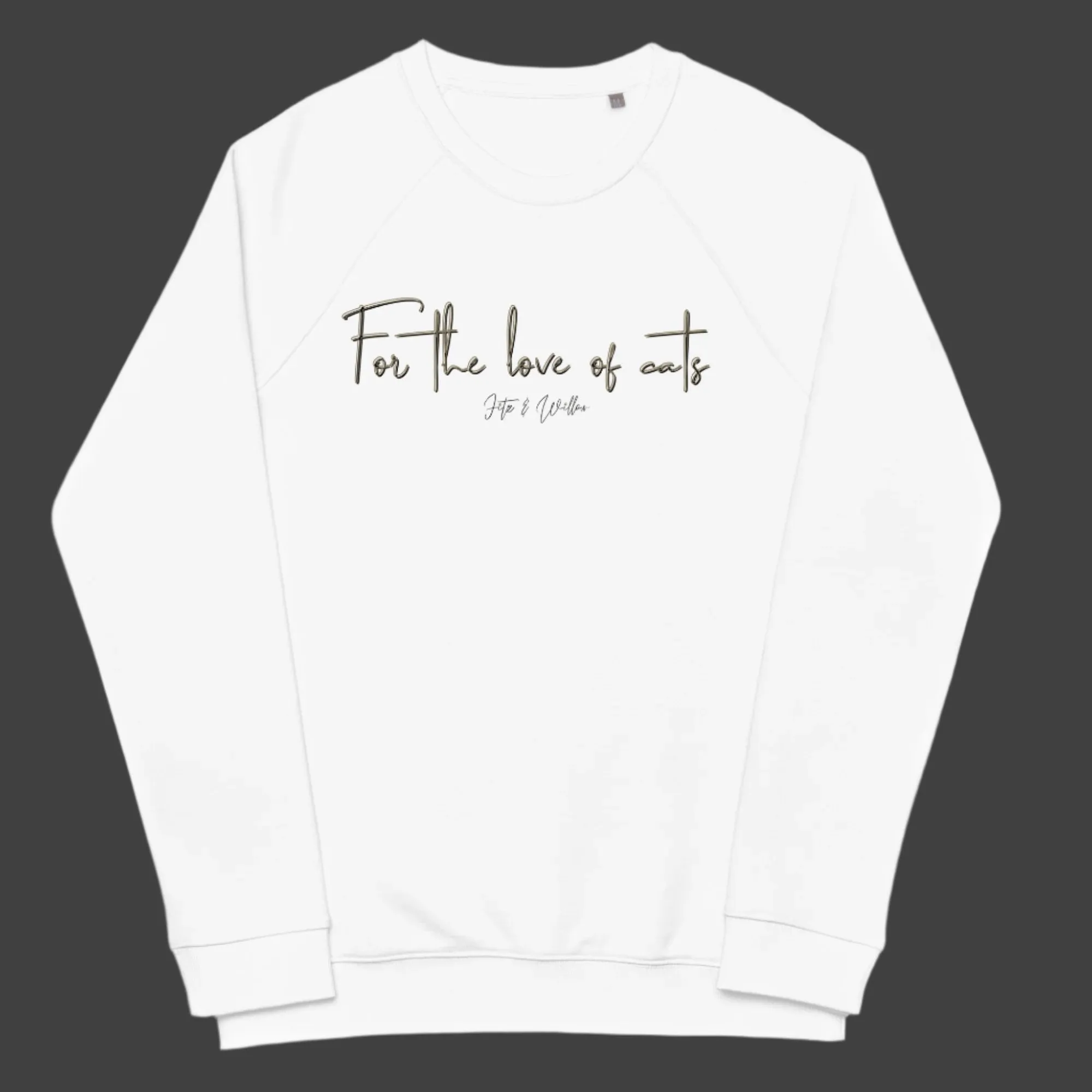 Sustainable Cat Lover’s Sweatshirt - “For the Love of Cats”