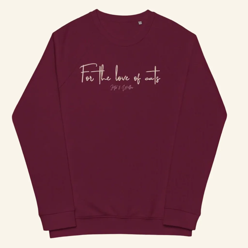 Sustainable Cat Lover’s Sweatshirt - “For the Love of Cats”