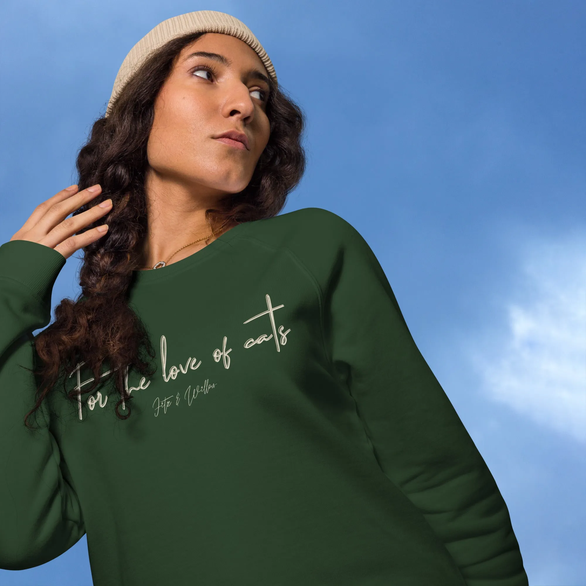 Sustainable Cat Lover’s Sweatshirt - “For the Love of Cats”