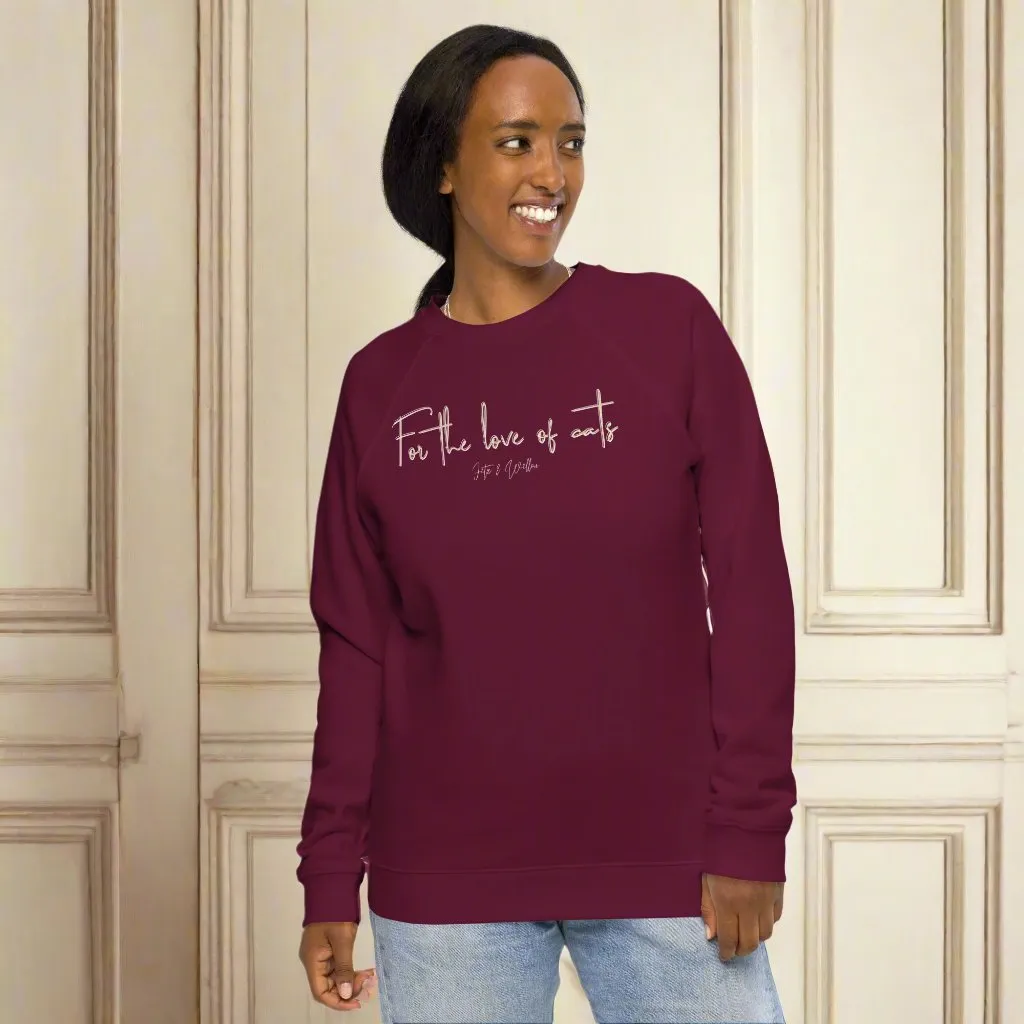 Sustainable Cat Lover’s Sweatshirt - “For the Love of Cats”