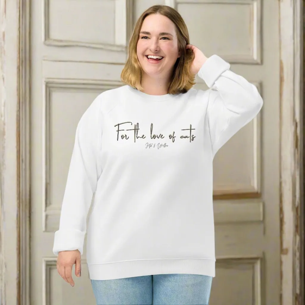 Sustainable Cat Lover’s Sweatshirt - “For the Love of Cats”