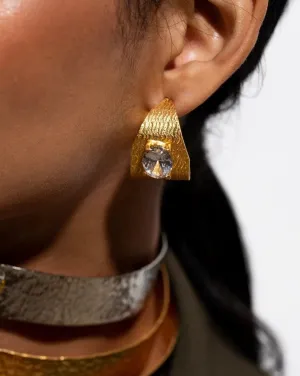 Textured Stone Hoops