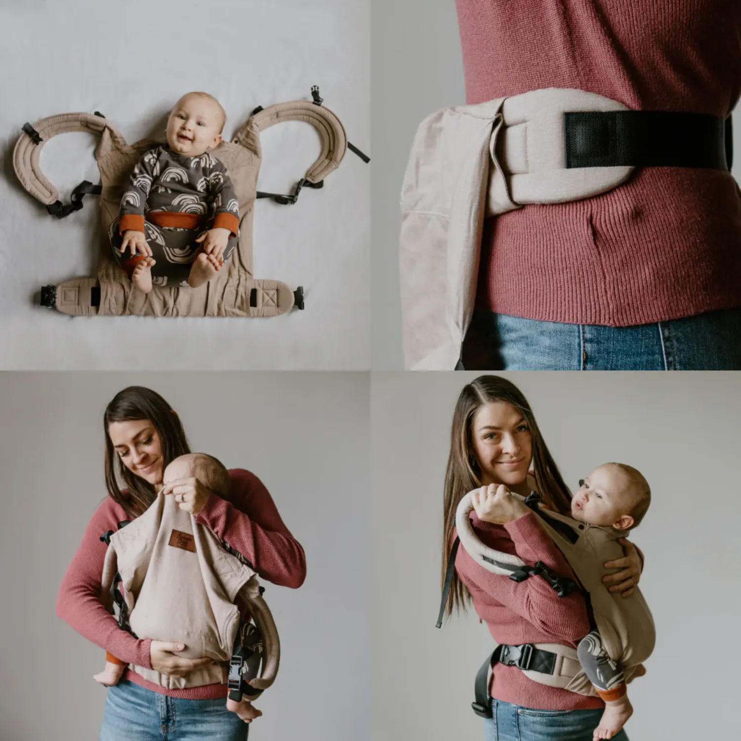 The Beluga Buckle Carrier (15-50 lbs)- Black